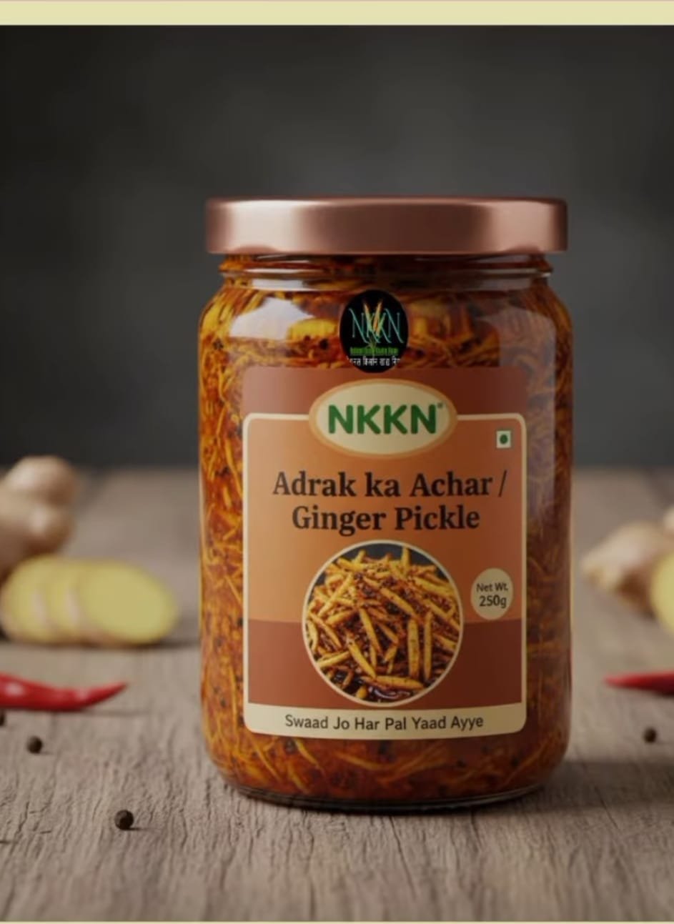 NKKN Ginger Pickle A Timeless Blend of Spice Warmth and Traditional Indian Goodness