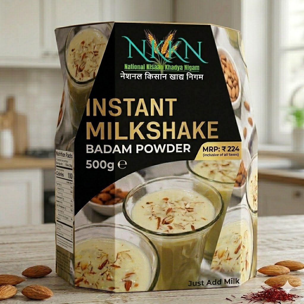 NKKN Instant Badam Milkshake Powder – A Delicious and Nutritious Almond Delight