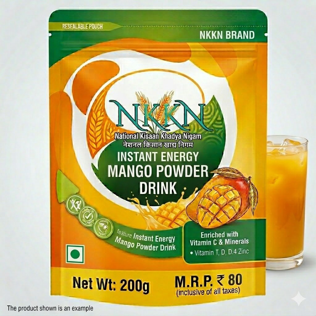 NKKN Brand Instant Mango Powder – The Perfect Blend of Taste, Nutrition, and Convenience