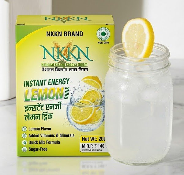 NKKN Brand Instant Energy Lemon Drink – Refreshment with a Burst of Energy