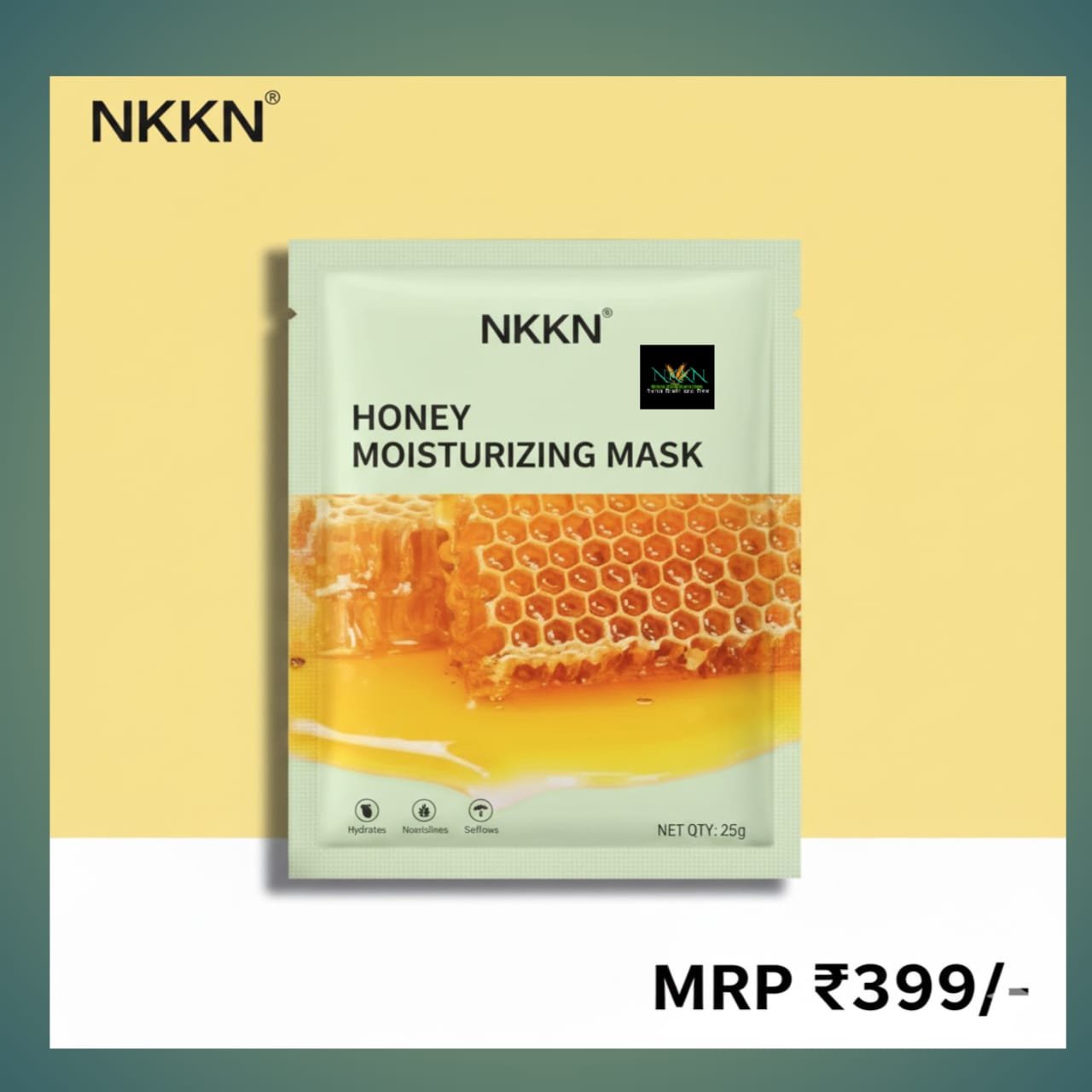 NKKN Brand Honey Moisturizing Mask – Nourish, Hydrate, and Restore Your Skin Naturally